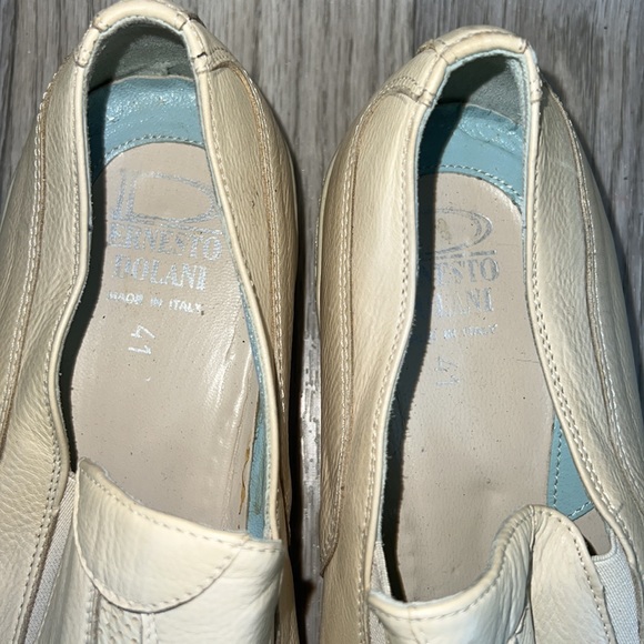 ERNESTO DOLLANI 6133 BEIGE LEATHER SLIP ON LOAFERS - Picture 8 of 15